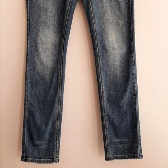 PARASUCO Distressed Skinny Fit Blue Jeans Sz 28 - Picture 4 of 9